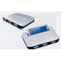 3 Port USB Hub w/ LCD Clocks